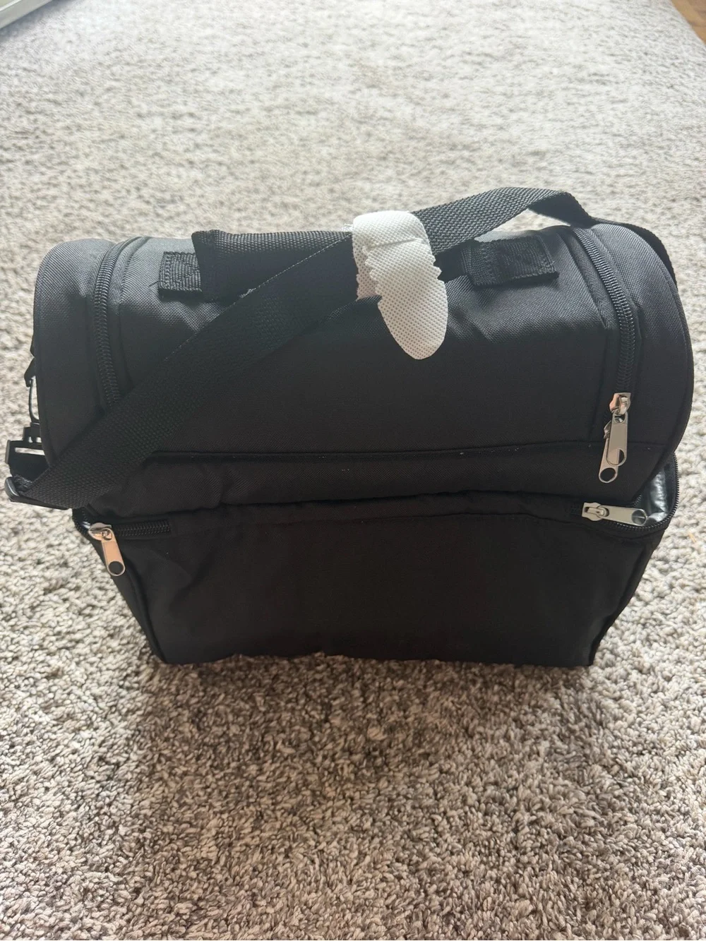 Thermos Black Insulated Lunch Cooler Bag with Top Handle